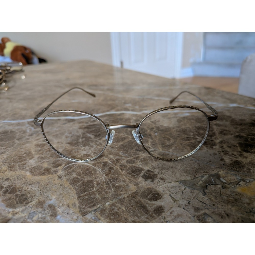 Maui Jim North Star Titanium Gold Round Eyeglasses Frames 48-21 145 Japan
